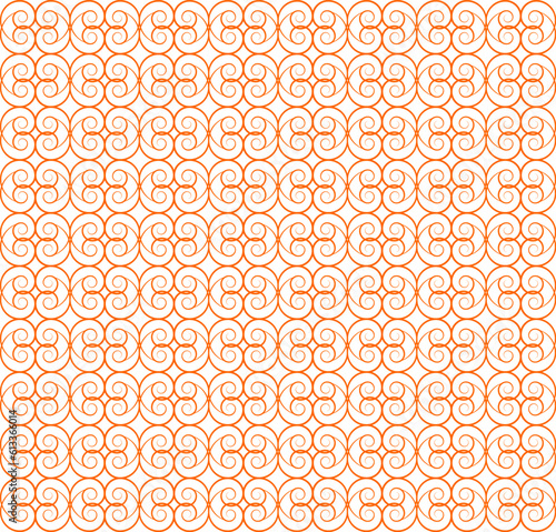 Seamless Geomatric vector background Pattern in orange
