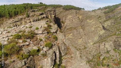 Mountain Aerial Landscape. Fisgas do Ermelo, Portugal photo