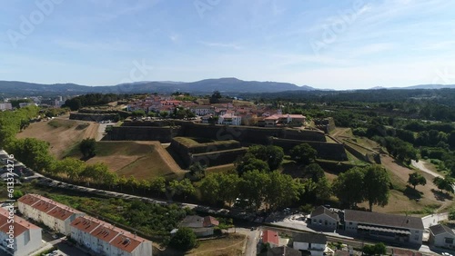 Aerial View City of Valença Portugal photo