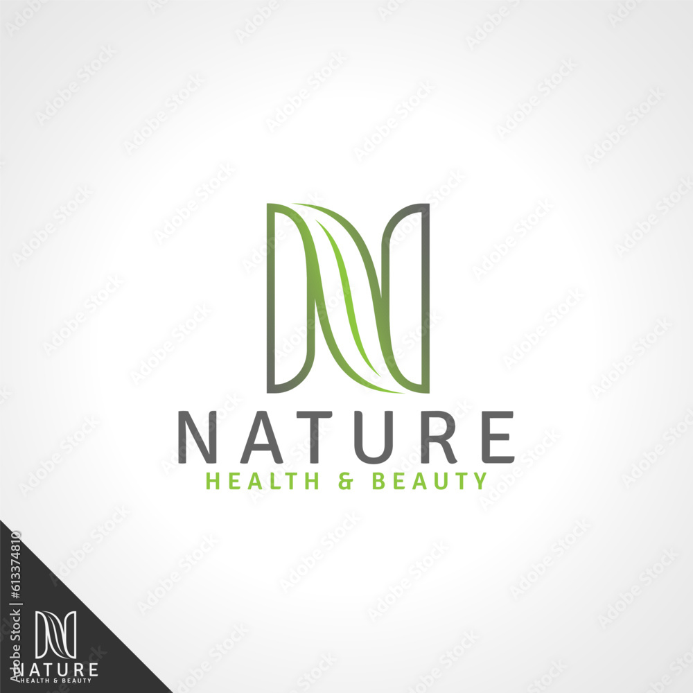 Nature - Letter N Logo template Nature - Letter N Logo template