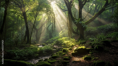 Generative AI, Forest Wonders: Focus on the ethereal beauty of forests