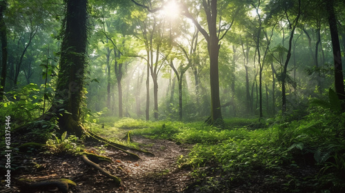 Generative AI, Forest Wonders: Focus on the ethereal beauty of forests