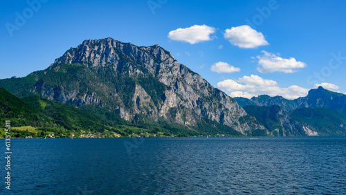 mountain traunstein near gmunden at lake traunsee in the upper austrian region salzkammergut © Wolfgang
