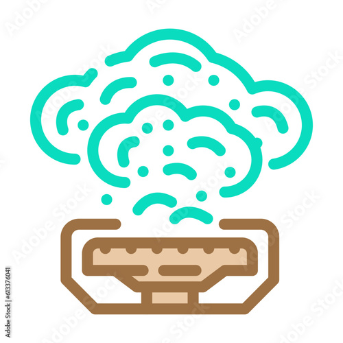 gas smell color icon vector. gas smell sign. isolated symbol illustration
