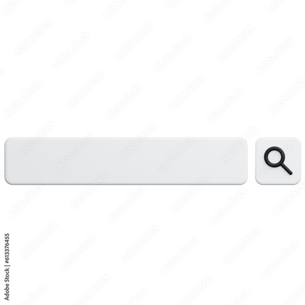 search bar magnifying glass 3d icon search bar magnifying glass 3d icon