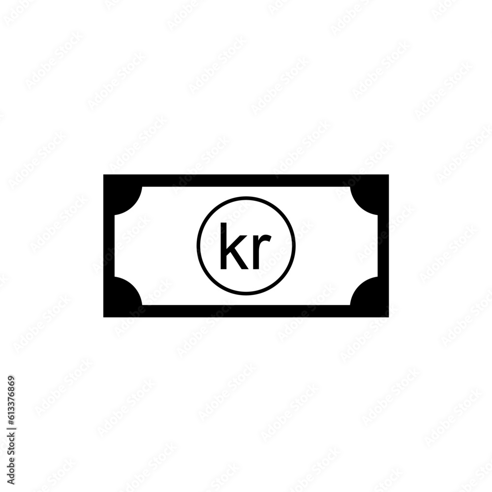 Iceland Currency symbol, Icelandic Króna Icon, ISK Sign. Vector Illustration Iceland Currency symbol, Icelandic Króna Icon, ISK Sign. Vector Illustration