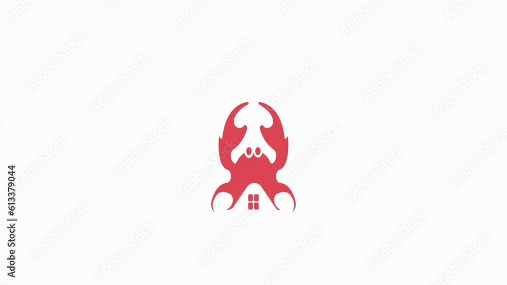 Crab loop animation with jumping motion for seafood or restaurant Crab loop animation with jumping motion for seafood or restaurant
