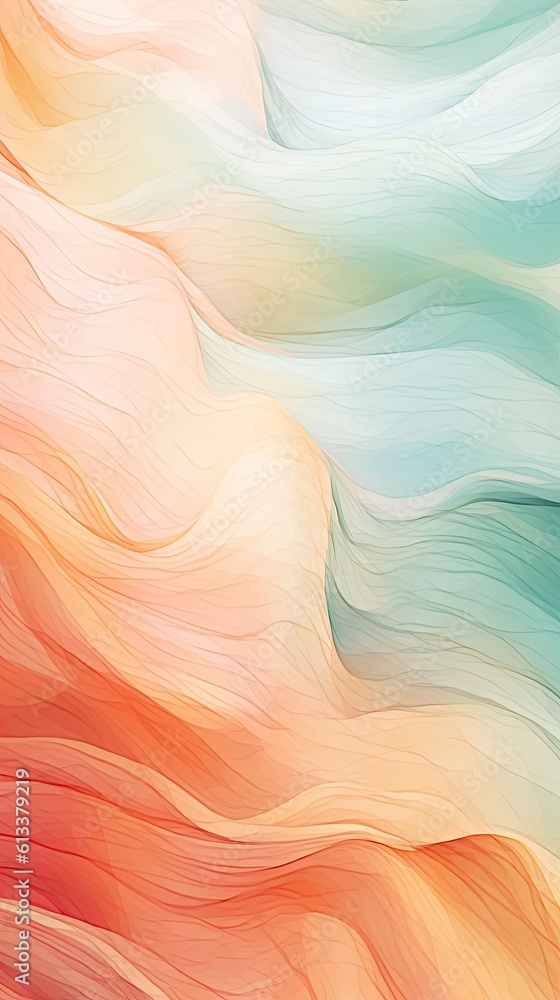 Multicolored abstract waves as background