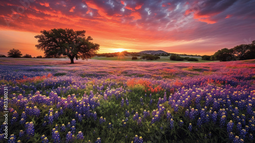 Generative AI  Enchanted Blooms  A Vibrant Tapestry of Wildflower Meadows