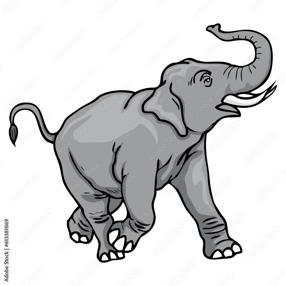 Obraz premium elephant vector illustration