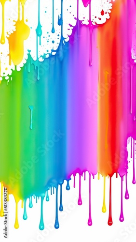 Colorful paint splashes on white background,  illustration for your design. Abstract background. © Korney