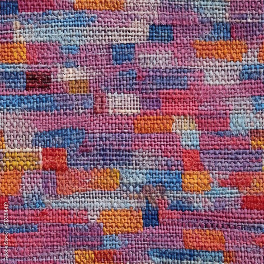 Colorful knitted cute repeat pattern Colorful knitted cute repeat pattern
