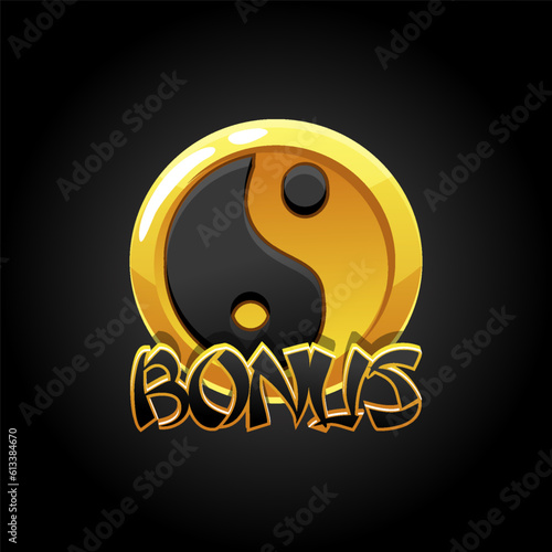 The bonus chinese symbol for slots game. Yin yang symbol