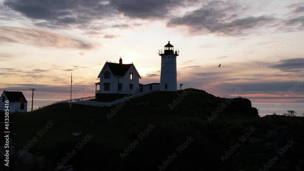 Atlantic ocean lighthouse in Maine Atlantic ocean lighthouse in Maine