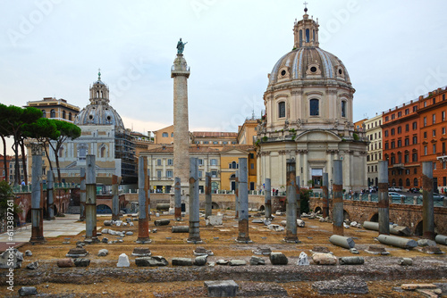 Canvas Print La Piazza Venezia à Rome