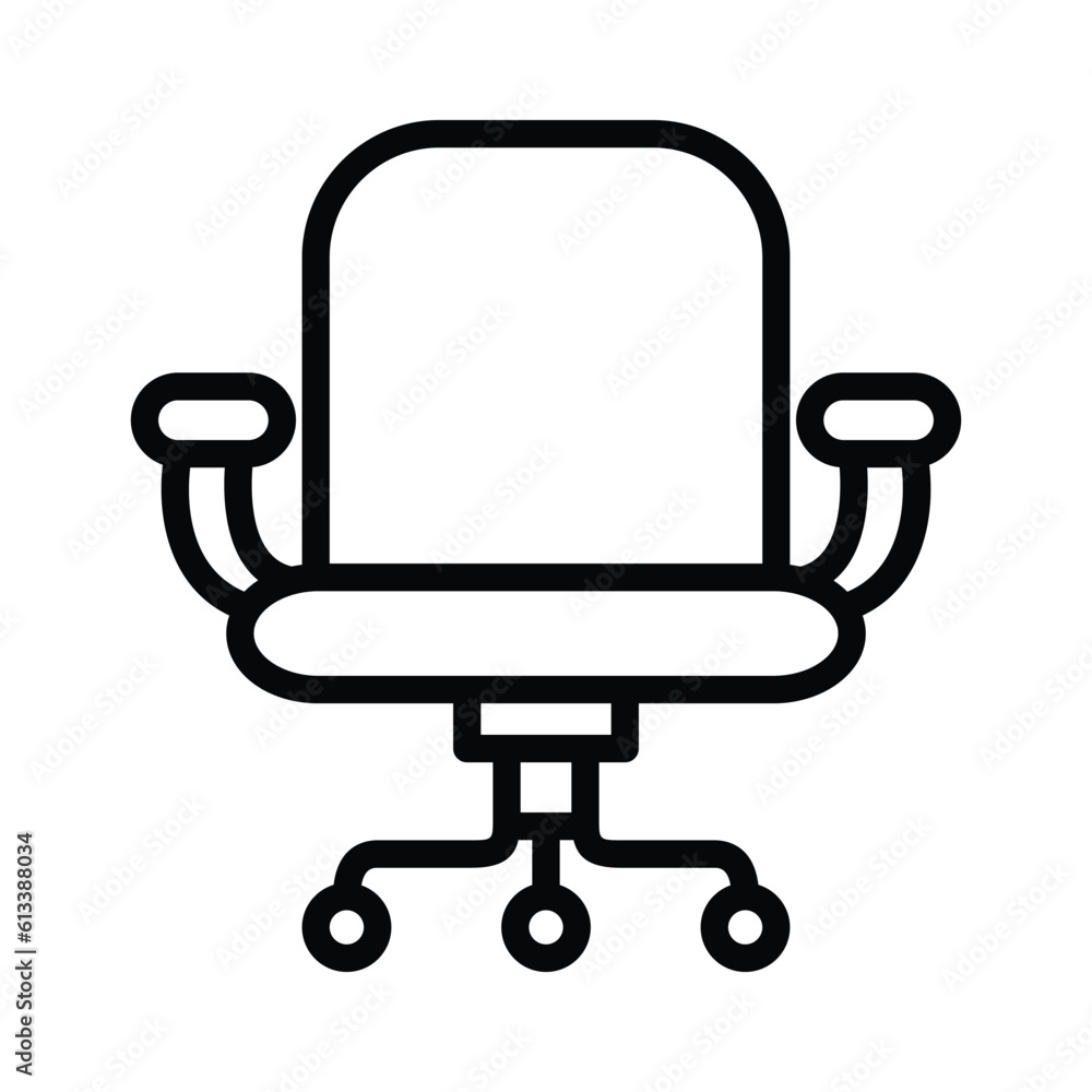 Office chair vector icon Office chair vector icon