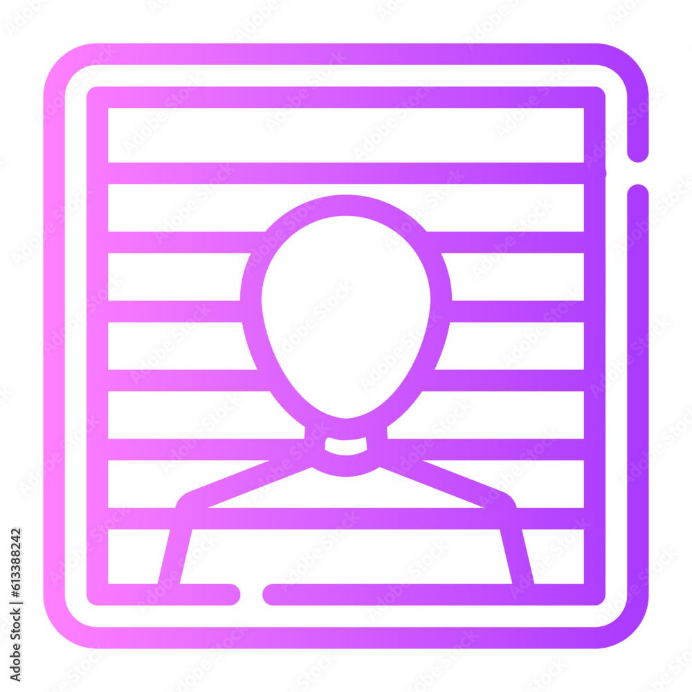 prison Line Gradient Icon prison Line Gradient Icon