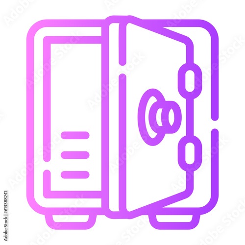 safebox Line Gradient Icon
