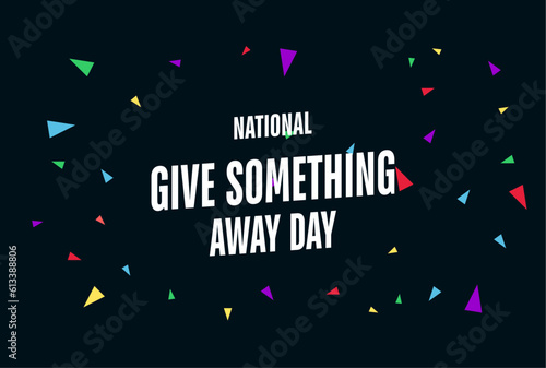 national give something away day, surprise with gift box,