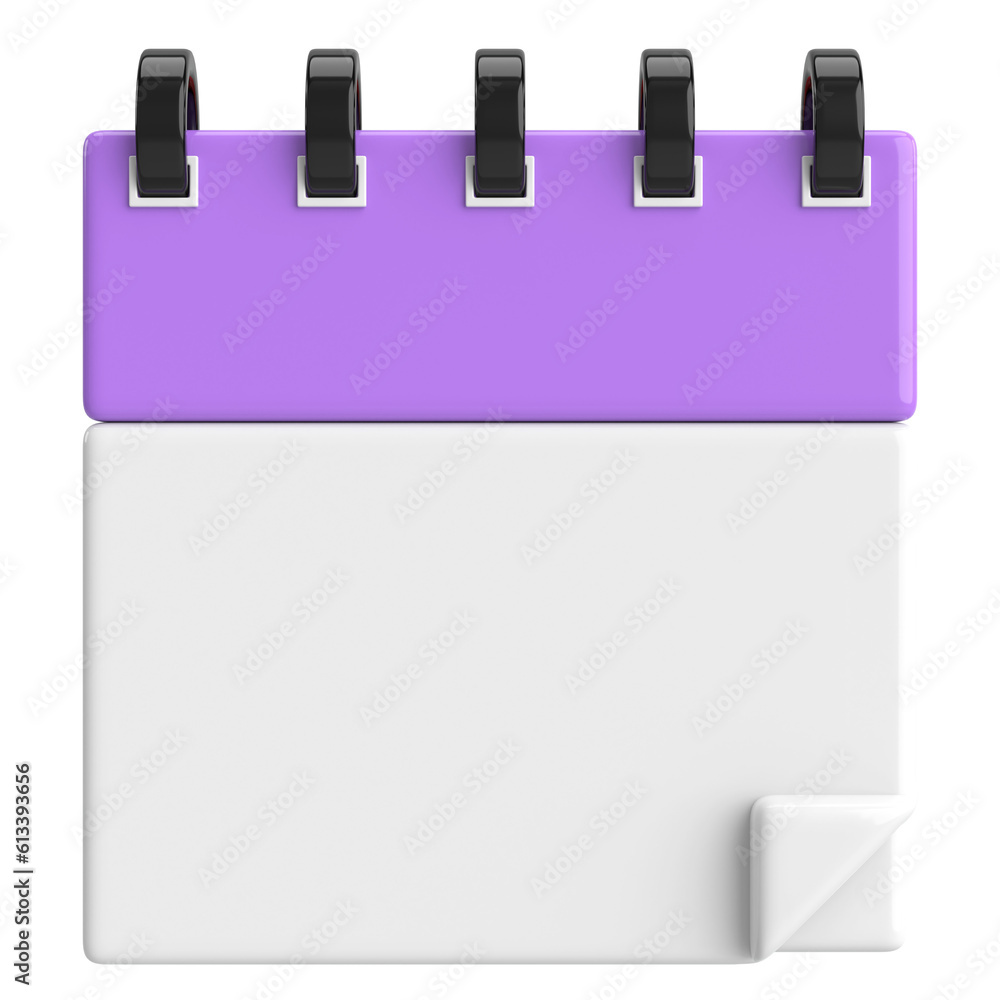 Empty calendar. 3D calendar. 3D illustration. Empty calendar. 3D calendar. 3D illustration.
