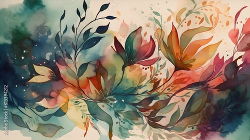 light soft floral abstract background