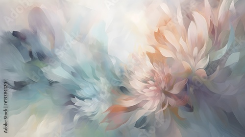 light soft floral abstract background