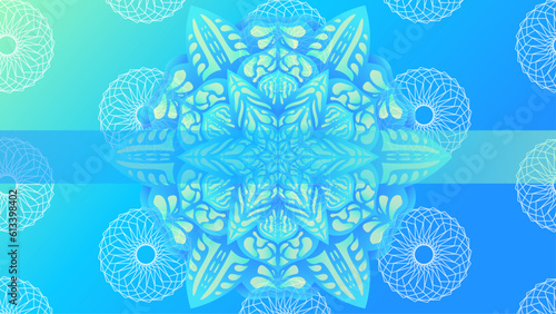 mandala patterns on isolated background