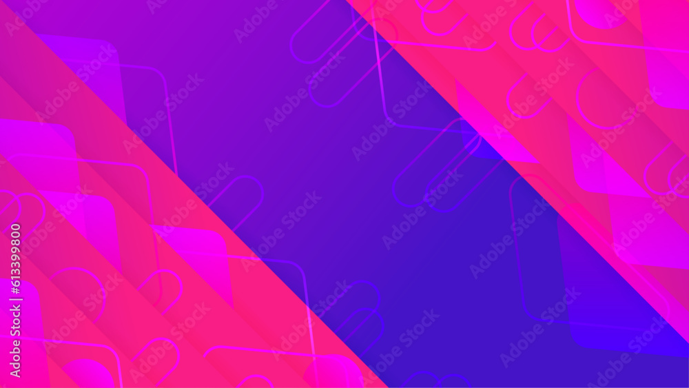 modern banner with colorful shapes background