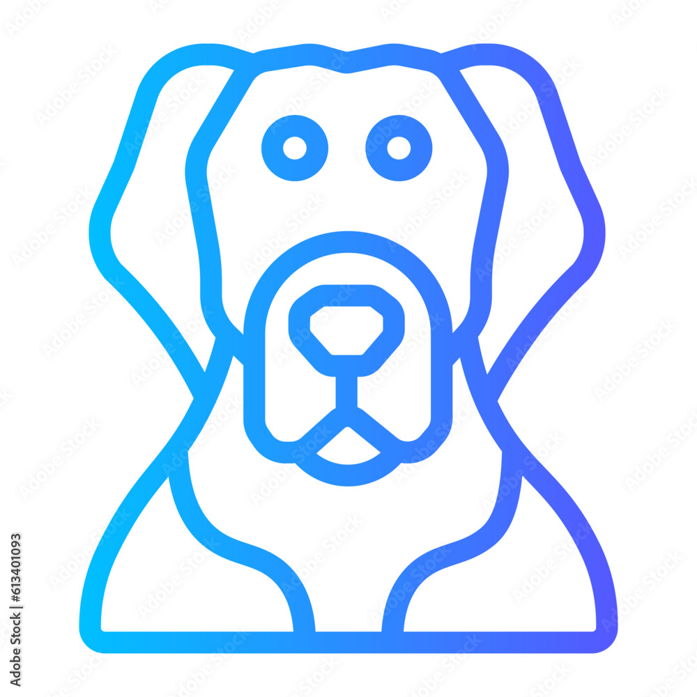 dog gradient icon dog gradient icon