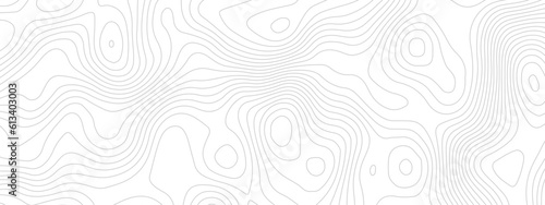 Abstract wave curved lines topographic contours map background. Abstract geographic wavy and curve grid lines map background.