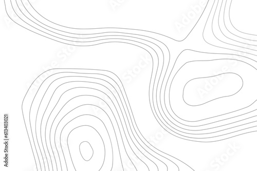 Abstract wavy topographic map. Abstract wavy and curved lines background. Abstract geometric topographic contour map background.