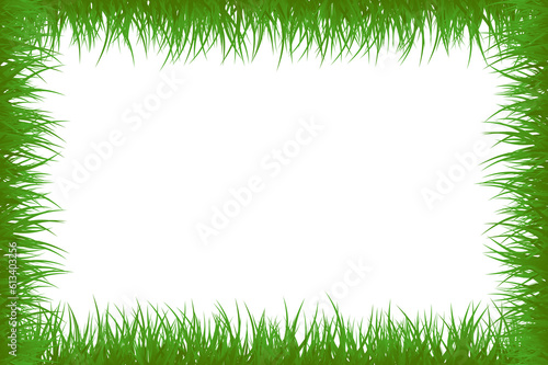 Green Grass Frame Rectangle