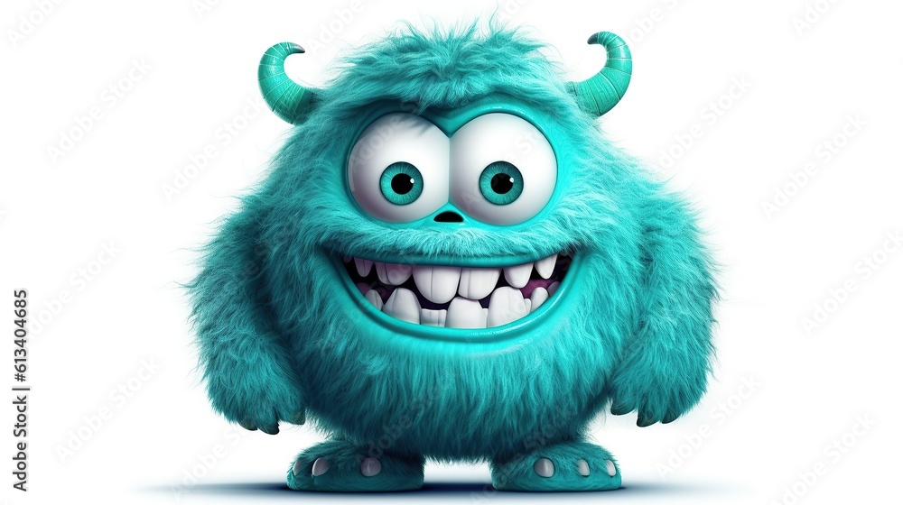 HD wallpaper: teal monster clip art, character, smile, paint, funny, cute, human Face, 
