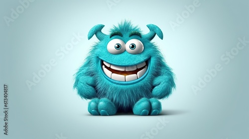HD wallpaper  teal monster clip art  character  smile  paint  funny  cute  human Face  