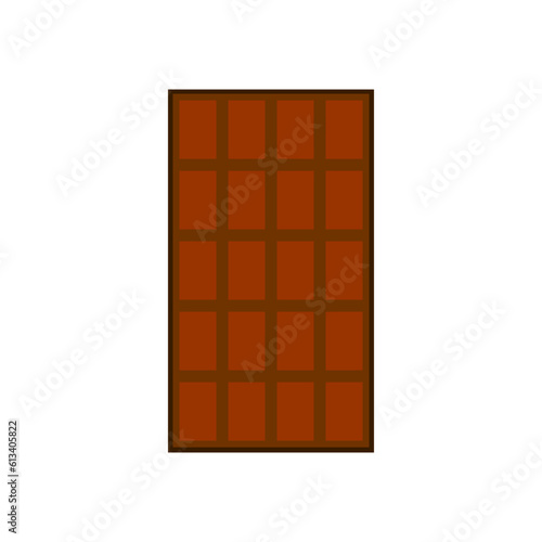 Chocolate icon on white.