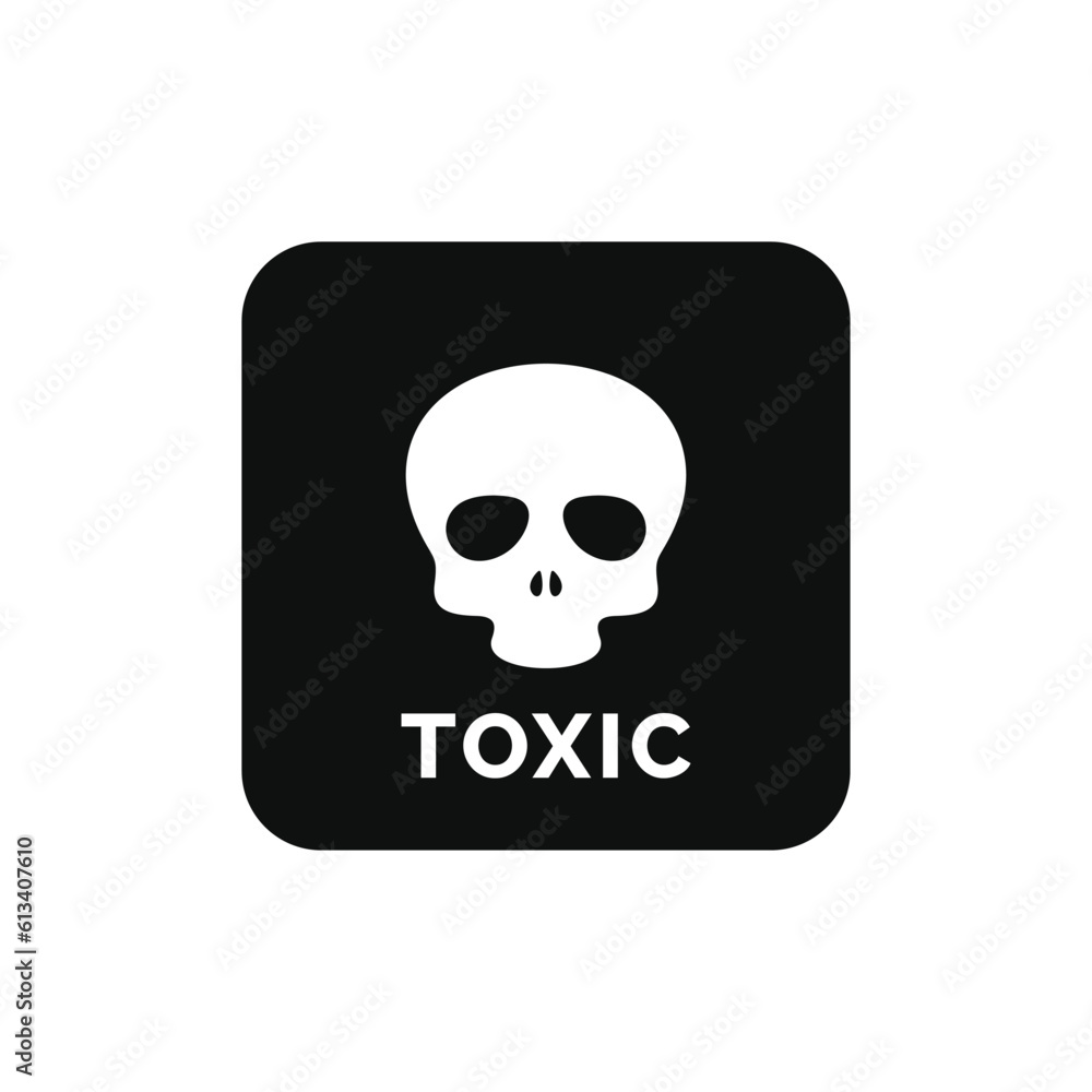 Poison toxic packaging mark icon symbol vector Poison toxic packaging mark icon symbol vector