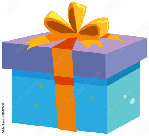 Gift Box on White Background