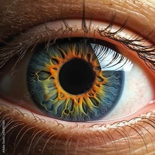 Close up of human eye 