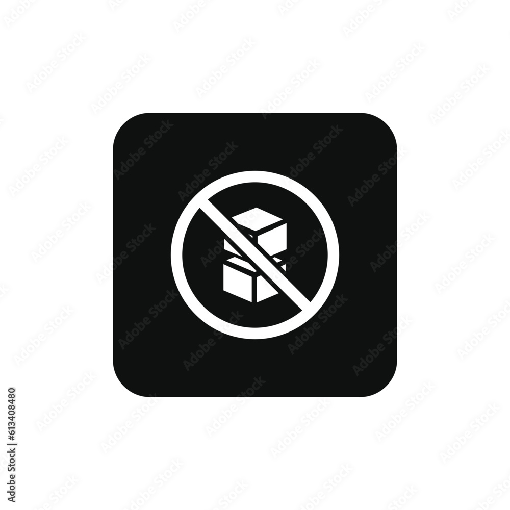 Do not stack packaging mark icon symbol vector Do not stack packaging mark icon symbol vector