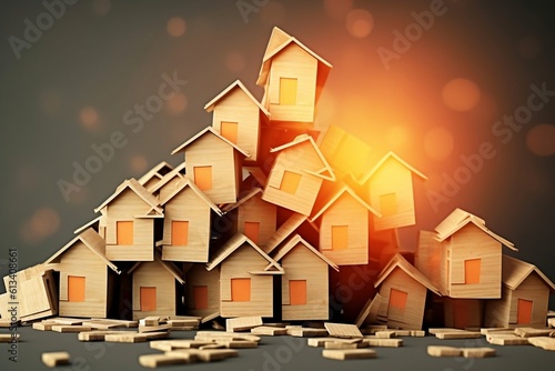 Housing Market Downturn - Economic Turmoil and Real Estate Challenges  Generative AI