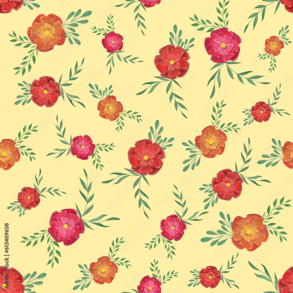seamless pattern with roses seamless pattern with roses