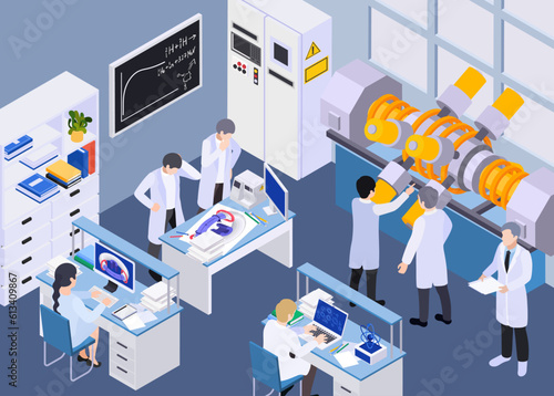 Nuclear Fission Isometric Composition