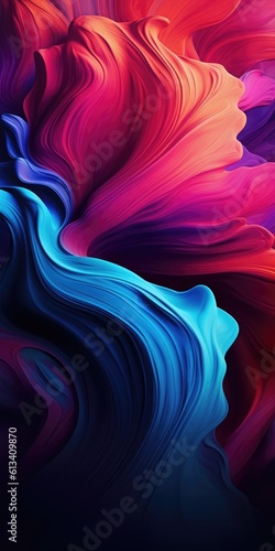 Abstract blending paint colours background © Interstellar
