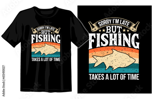 Fishing vintage t-shirt design vector  vintage fishing t-shirt set graphic illustration