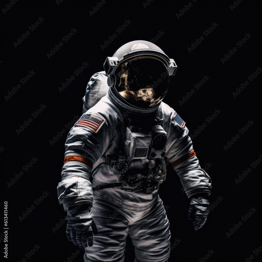 Astronaut exploring space and universe