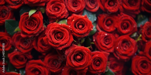 Red roses wallpaper background © Interstellar
