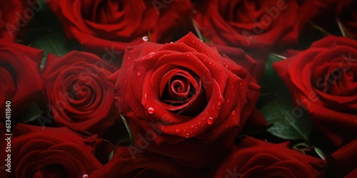 Red roses wallpaper background