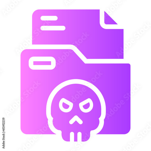infected files Gradient icon