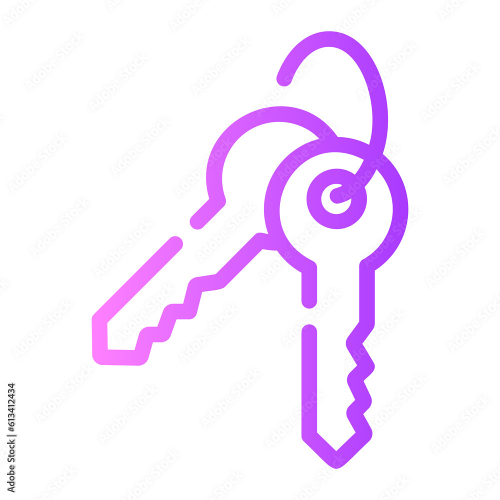 keyset Line Gradient Icon keyset Line Gradient Icon