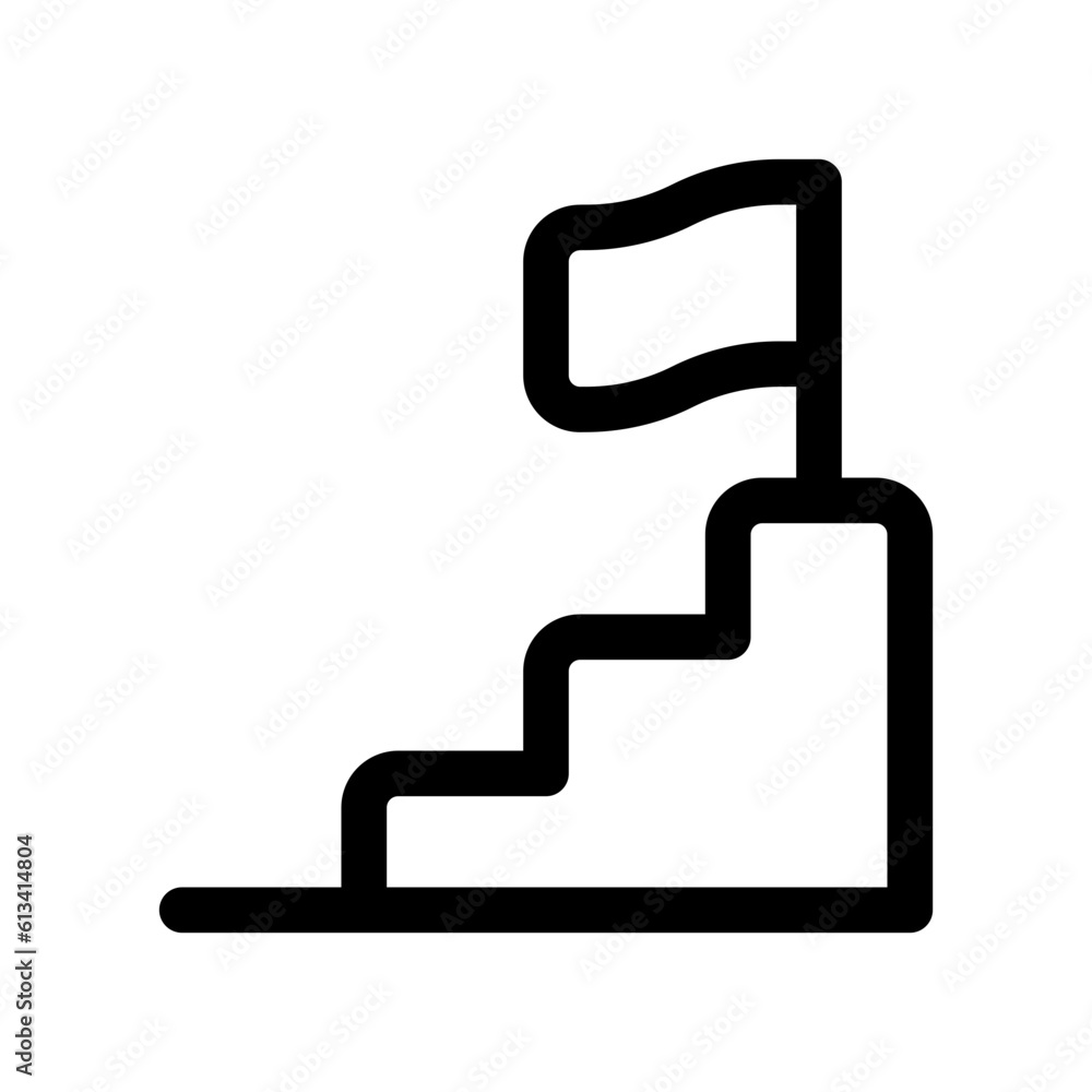 Editable career ladder, promotion, goal, success, climbing vector icon. Business, work, job, office. Part of a big icon set family. Perfect for web and app interfaces, presentations, infographics, etc Editable career ladder, promotion, goal, success, climbing vector icon. Business, work, job, office. Part of a big icon set family. Perfect for web and app interfaces, presentations, infographics, etc